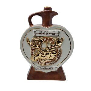 vintage 1972 old mr boston 50th anniversary moose haven liquor decanter